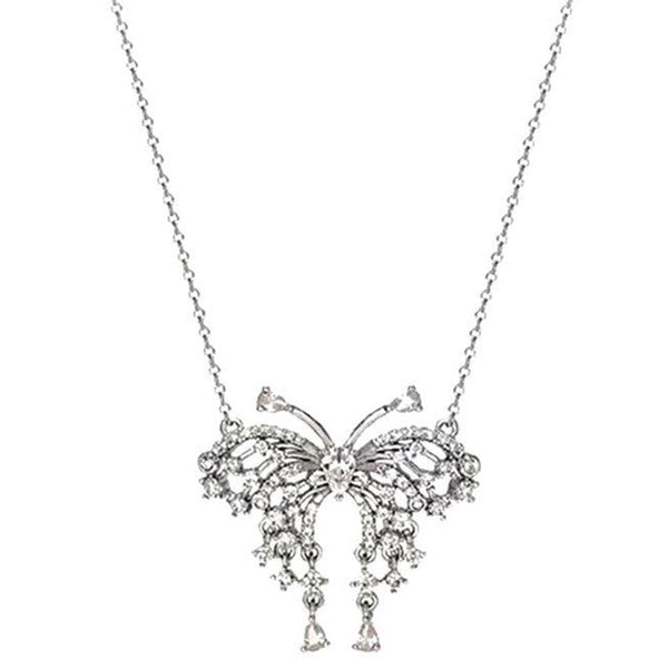 Butterfly Zircon Necklace - Monarjew