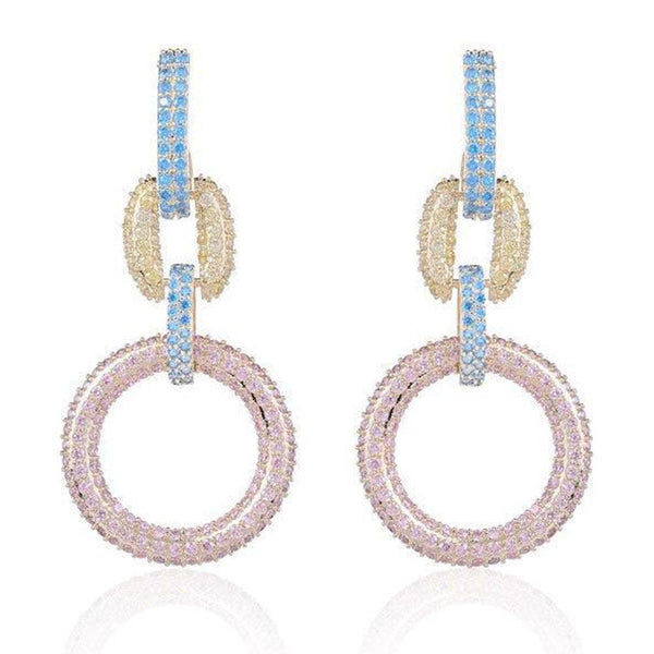 Colorful Candy Design Round Earrings