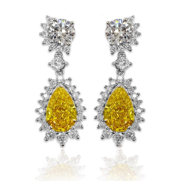 Cushion Shaped Cut Gem  Earring11 - Monarjew