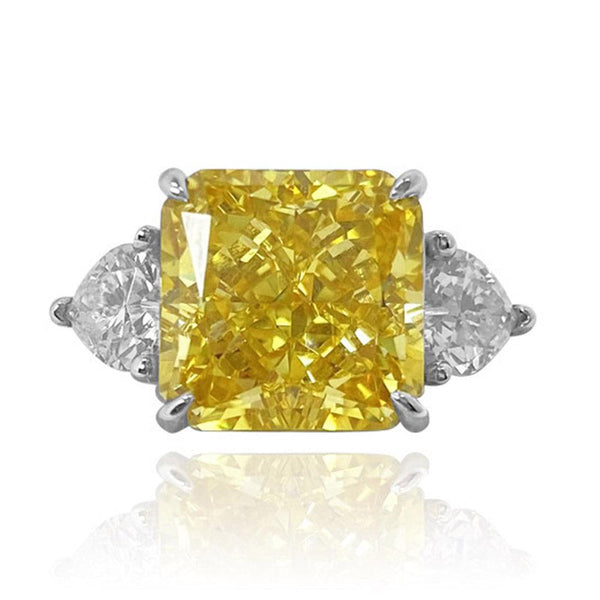 Cushion Shaped Ice Cut Open Ring - Monarjew
