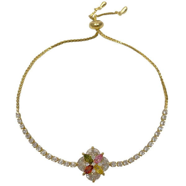 Four Leaf Clover Lucky Adjustable Bracelet - Monarjew