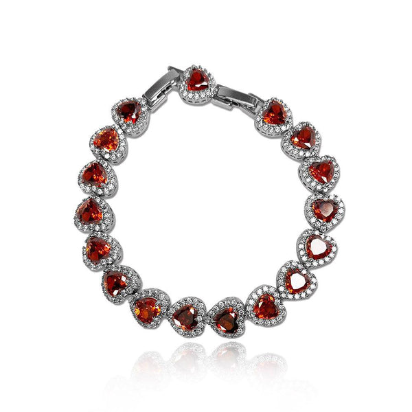 Heart Shaped Cut Elegant Bracelet - Monarjew