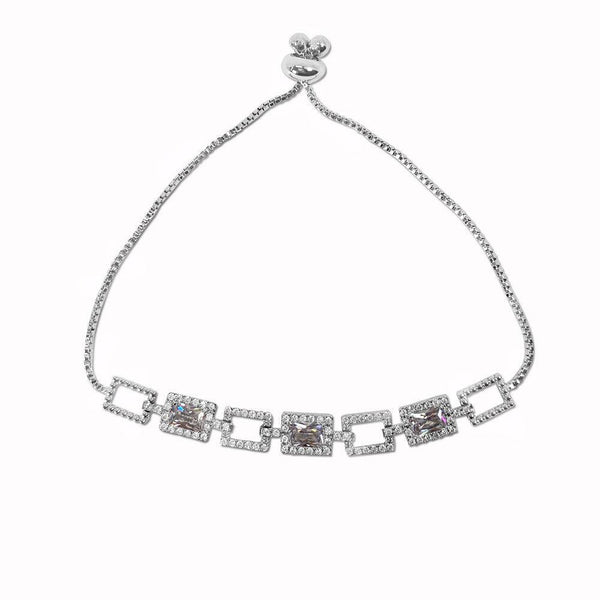 Hollowed Out Square Cutting Bracelet11 - Monarjew
