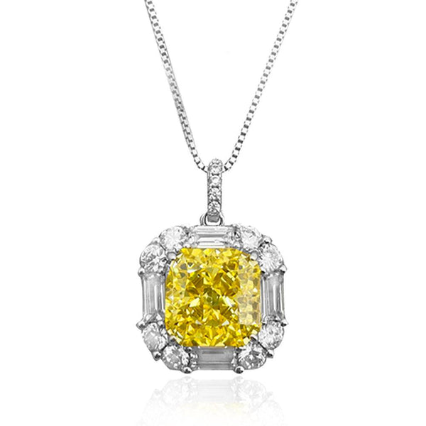 Ice Cut Square Necklace