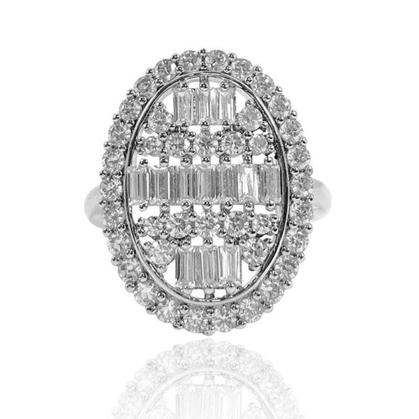 "Magic Mirror" Hollowed Out Pattern Ring - Monarjew