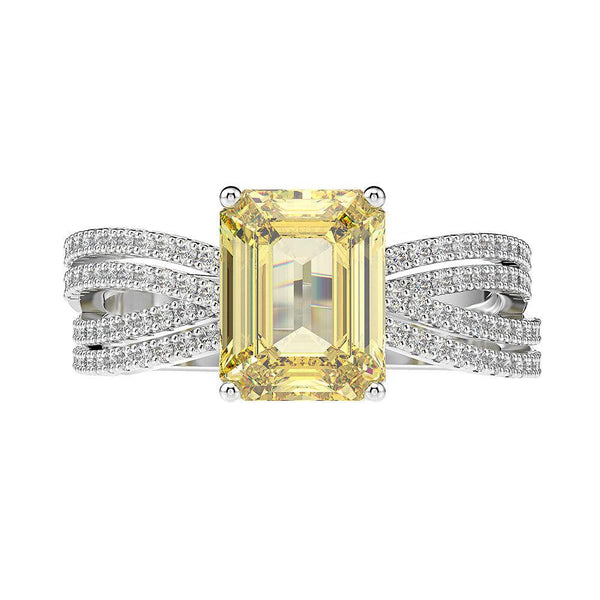 Marquise Shaped Yellow Ring - Monarjew