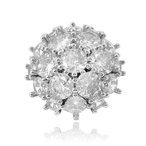 Round Shaped Cut Dandelion Flower Ring - Monarjew