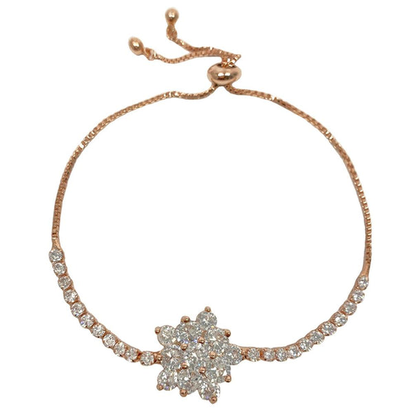 Snowflake Design Round Shaped Cutting Bracelet - Monarjew