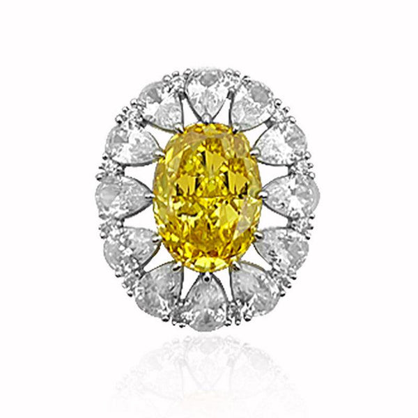 Sunflower Snowflake Cut Ring